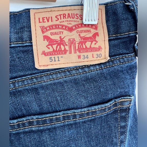 LEVI’S 511 Jean short cut offs Sz 34 - great condition. - Picture 6 of 10